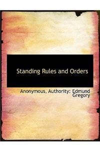 Standing Rules and Orders