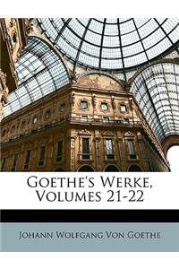 Goethe's Werke, Einundzwanzigster Band