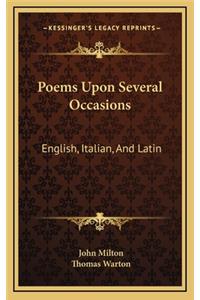 Poems Upon Several Occasions