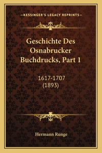 Geschichte Des Osnabrucker Buchdrucks, Part 1