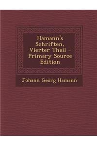 Hamann's Schriften, Vierter Theil