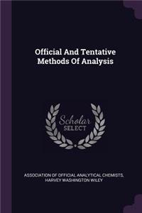 Official And Tentative Methods Of Analysis