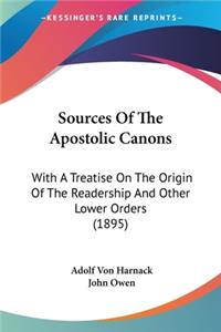 Sources Of The Apostolic Canons