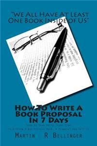 How To Write A Book Proposal In 7 Days