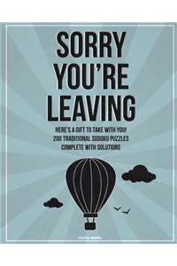 'Sorry You're Leaving' Sudoku