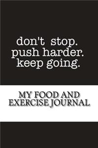 My Food and Exercise Journal