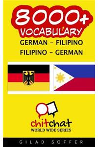 8000+ German - Filipino Filipino - German Vocabulary