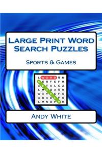 Large Print Word Search Puzzles Sports & Games