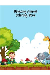 Relaxing Animal Coloring Book
