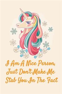 Unicorn Notebook Journal and Sketchbook with Quote