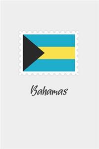 Bahamas flag minimalist notebook