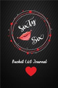 Sixty Six Bucket List Journal