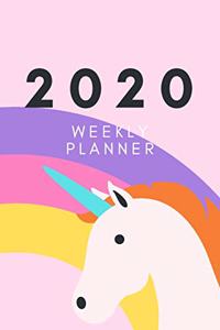 2020 Weekly Planner: Unicorn Planner; Unicorn Gifts; 6 X 9 90 Pages Pocket Weekly Planner; Gifts for Women; Gifts Under $10;; Gifts for Girls; Gifts for Teens: Organize 