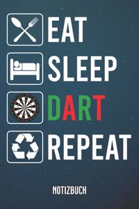 Eat Sleep Dart Notizbuch