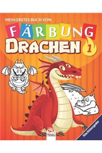 Mein erstes Buch von - Färbung - Drachen 1 - Nachtausgabe