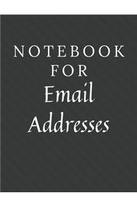 Notebook For Email Addresses