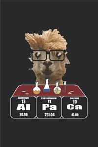 Alpaca: Science Chemistry Notebook Biology Physics Journal for Scientist, Biologist, Chemist and Science Students, for sketches, ideas, formulas and To-Do l