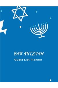 Bar Mitzvah Guest List Planner
