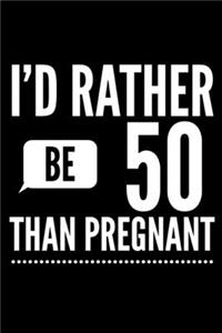 I'd Rather Be 50 Than Pregnant
