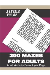 200 Mazes for Adults