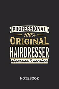 Professional Original Hairdresser Notebook of Passion and Vocation