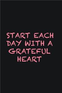 Start each day with a grateful heart