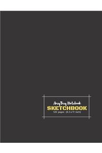 AmyTmy Notebook - Sketchbook - 120 pages - 8.5 x 11 inch - Matte Cover