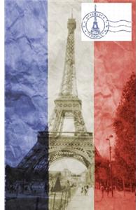 Eiffel Tower French Flag vintage creative blank Journal
