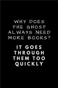 Why Does the Ghost Always Need More Books? It Goes Through Them Too Quickly