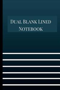 Dual Blank Lined Notebook