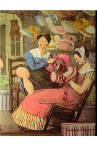 Paris Millinery Hatmaking Shop Milliners Artist John James Chalon Dot Grid, Commonplace Book, Junk Journaling: Brainstorming Techniques Methods, Supplies, Notebook, Journal