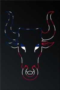 American Flag Bull Head Silhouette