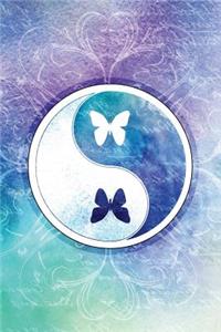 Yin Yang Sacred Butterfly Notebook