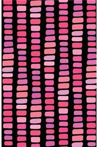 Journal Notebook Abstract Rectangles In Pink