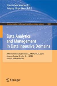 Data Analytics and Management in Data Intensive Domains