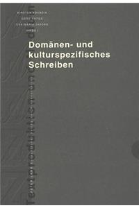 Domaenen- Und Kulturspezifisches Schreiben