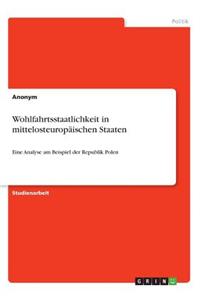 Wohlfahrtsstaatlichkeit in mittelosteuropäischen Staaten