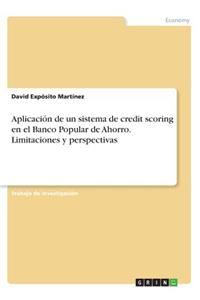 Aplicación de un sistema de credit scoring en el Banco Popular de Ahorro. Limitaciones y perspectivas