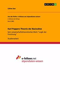 Karl Poppers Theorie der Basissätze