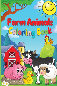 Farm Animals Coloring Book