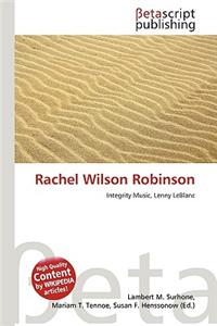 Rachel Wilson Robinson