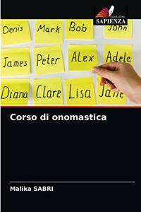 Corso di onomastica