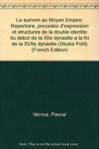 Le Surnom Au Moyen Empire