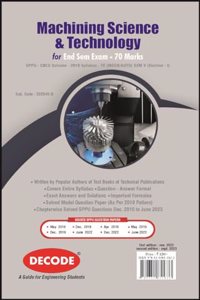 Machining Science & Technology for SPPU 19 Course (TE - SEM V - MECH- 302045-B) Elective 1 (Decode)