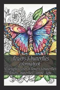 Flowers and Butterflies Coloring Book