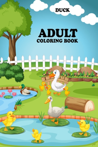 Duck Adult Coloring Book