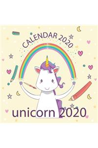 Unicorn 2020 Calendar