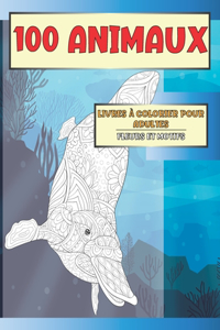 Livres à colorier pour adultes - Fleurs et motifs - 100 animaux