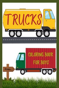 TRUCKS Coloring book for BOYS