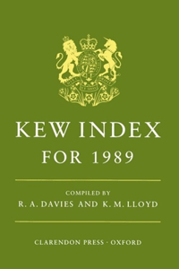 n: Kew Index for 1989